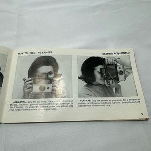 VINTAGE POLAROID AUTOMATIC 104 LAND CAMERA OWNERS MANUAL. ORIGINAL, PRINTED 1966